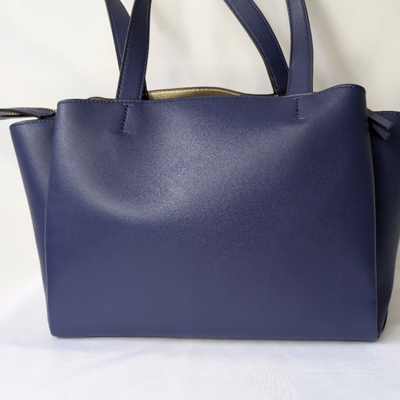 Nine West Gaya Carryall Tote Bag, Blue, EUC - Picture 3 of 11